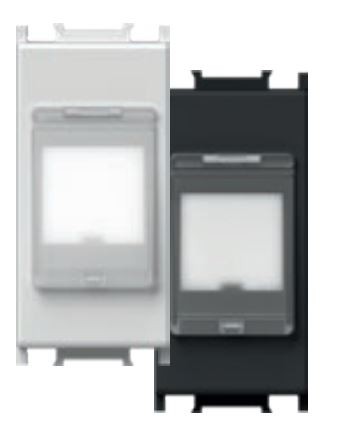 TEM Series Economy ADAPTER R&amp;M CAT6A WITH DUST PROTECTION 1M