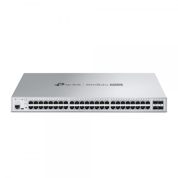 Omada PRO full managed Layer 2+ Switch • 52 Port • 48x 1GbE, 4x SFP+ • PoE Budget 500W • 48x PoE af/at • Omada PRO • S5500-48GP4XF