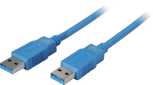 Kabel USB, A(St) => A(St), 1.8m, USB3.0, blau,