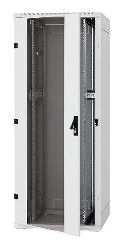 Triton 19"Schrank 47HE, B800/T 900, Lichtgrau, bis 800Kg, Glastüre,