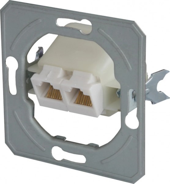TEM Series Ekonomik SOCKET TEL KS DOUBLE2x RJ11 6/