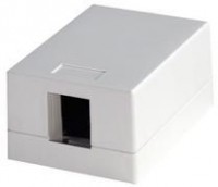 Telegärtner Dose Aufputz für 1xAMJ-Mod./Kupplung AW gerade Telegärtner Dose Aufputz für 1xAMJ-Mod./Kupplung AW gerade