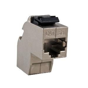 Keystone, Modul, TP/TP-Buchse/Buchse(RJ45,Kupplung); CAT6, 250MHz, gewinkelt 90Grad,