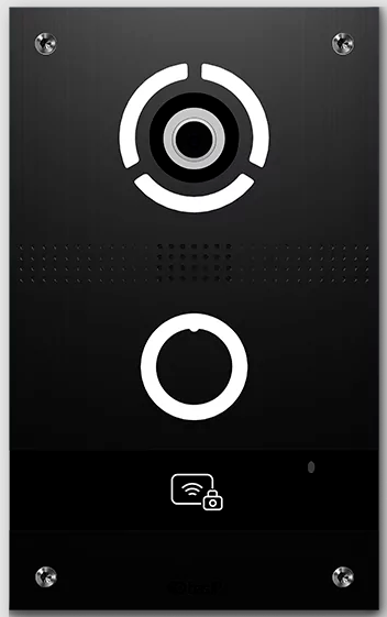 BAS-IP Türsprechstelle AV-08FBL schwarz 1 Ruftaste & QR Code Aufputz*Private*B-Ware