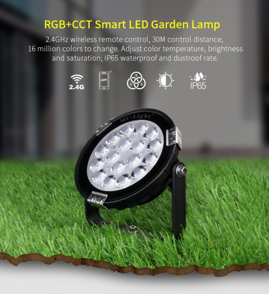 Synergy 21 LED garden lamp 9W RGB-WW with RF and WLAN IP65 230V V2 *Milight/Miboxer*