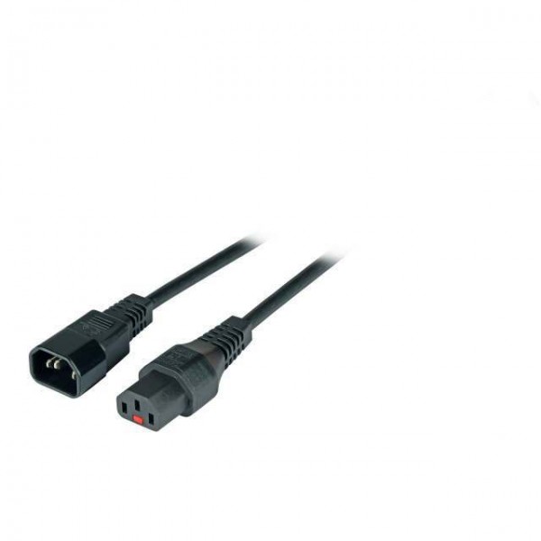 Netzkabel 230V Kaltgeräte IEC-C13(Buchse)/Kaltgeräte IEC-C14(Stecker), 3m, Lock,