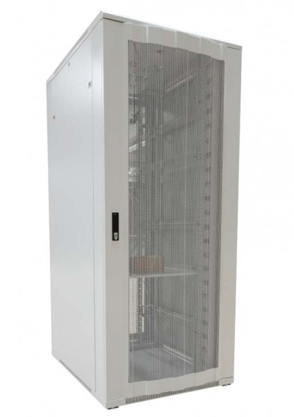 ALLNET 19&quot;Schrank, 42HE, B800/T1200mm, perforierte Blechtüren, Lichtgrau, SNB-Serie,