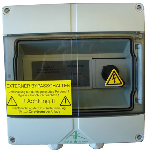 Effekta zbh.Bypass Extern, 2000-3000VA, 16A, 1phasig, für MTX-Serie, Wandmontage,