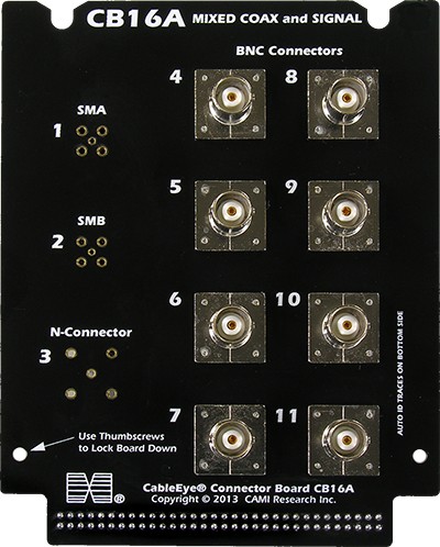 CableEye 746A / CB16A interface board(Octal BNC, SMA, SMB,N)