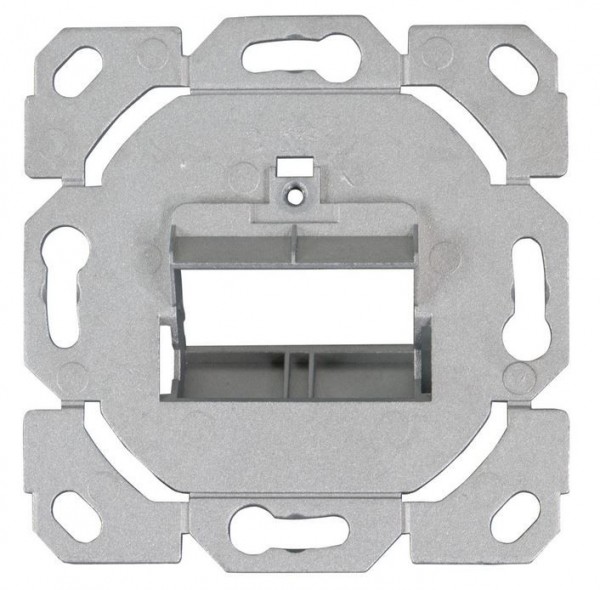 Keystone,Modulträger, UP Dosen für 2xTP-Modul, designfähig UAE, ohne Zentralplatte*, *nur für Slim-line Module*