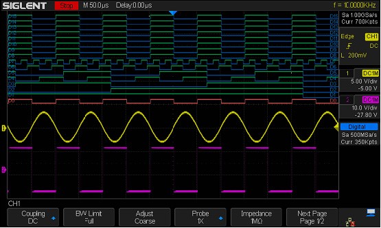 Siglent SDS6000L-16LA MSO Funktionssoftware / Bei der Siglent SDS6000L-16LA handelt es sich um eine MSO Funktionssoftware