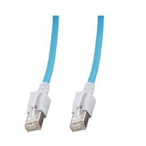 Patchkabel RJ45, VC LED, CAT6A 500Mhz, 1.5m, blau, LED in den Steckern!