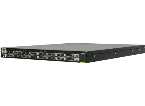 EdgeCore Switch full manged 32 Port • 32 x 400G QSFP-DD • 19" 1 HE • Datacenter Switch • Front-to back • DCS240 • 9726-32DB-O-48V-F