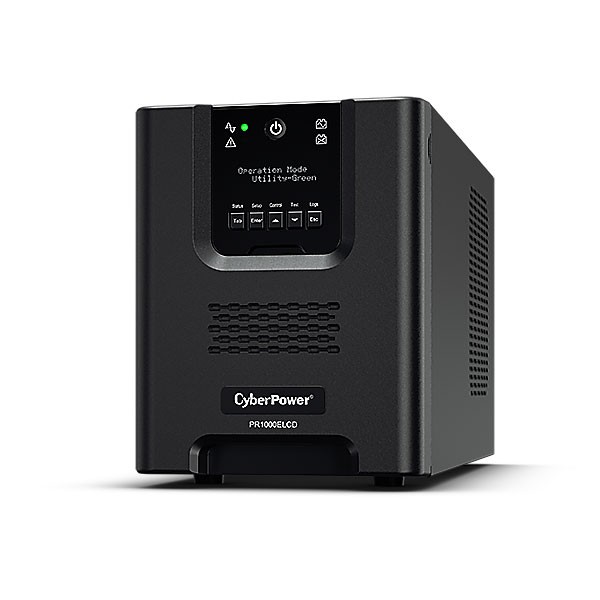 CyberPower USV, PR Tower-Serie, 1000VA/900W, Line-Interactive, reiner Sinus, LCD, USB/RS232,
