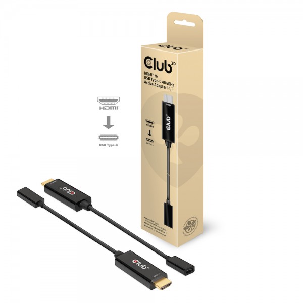 Adapter HDMI =&gt; USB C *Club3D* 4K60Hz aktiv