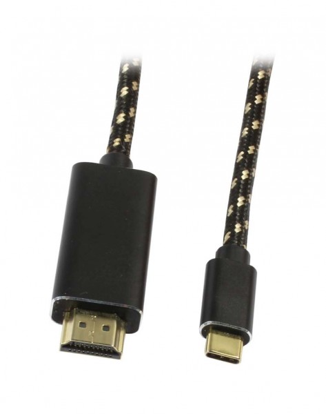 Kabel Video USB3.1 Type-C =&gt; HDMI, ST/ST, 1,8m, Ultra HD 4K*2K 3840*2160@60hz, V2.0, Synergy21,