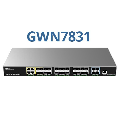 Grandstream GWN7831, 6x Gigabit ports, 4x SFP+, Layer-3-Aggregations-Switches