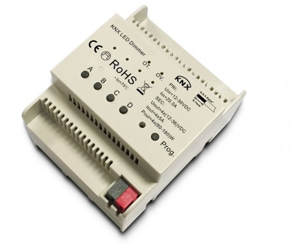 Synergy 21 LED Controller EOS 08 KNX Dimmer 4*5A + dynamische Farbeffekte Hutschiene