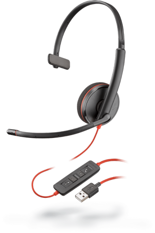 Plantronics Headset Blackwire C5210 monaural USB &amp; 3,5 mm