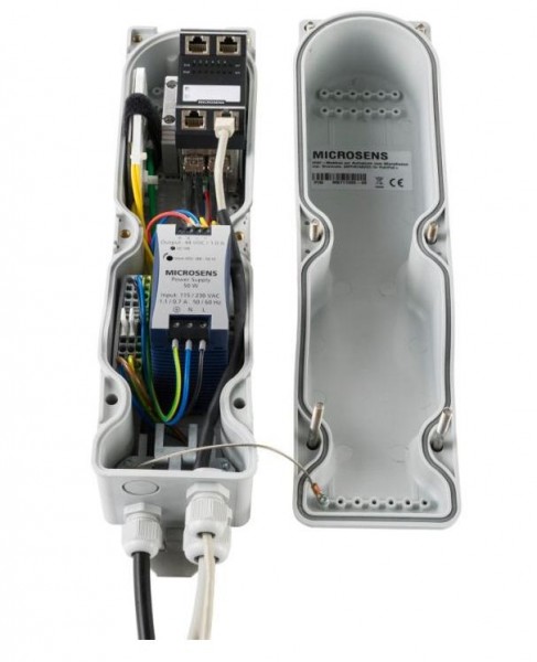 Microsens Mastgehäuse Outdoor für Switch und Netzteil, MS711000-230NT48
