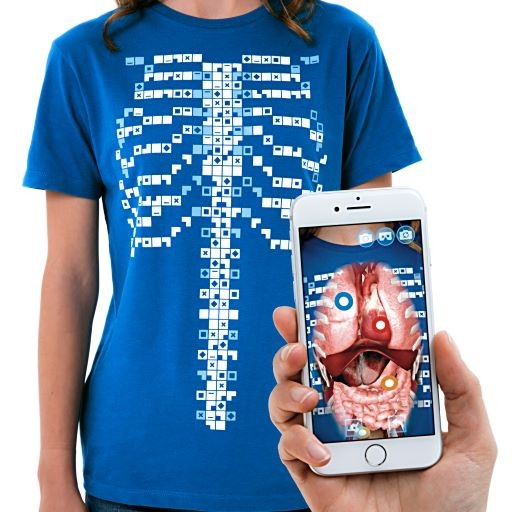 Curiscope MINT Virtuali-tee, Augmented Reality T-Shirt, Größe L für Kinder
