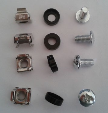 ALLNET 19"zbh. Befestigungsset, Käfigmuttern+Schrauben, 100-