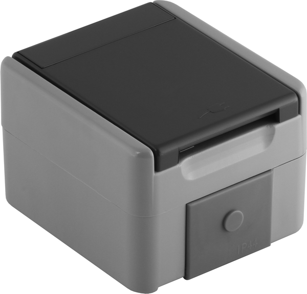 TEM Series Fontana socket outlet earthing contact+COVERIP44 2P+E 1