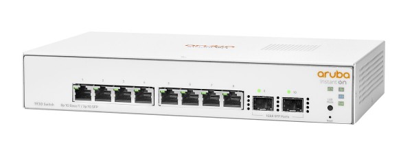 HP Switch 1000Mbit, 8xTP, 1930-8G-2SFP, Lüfterlos,