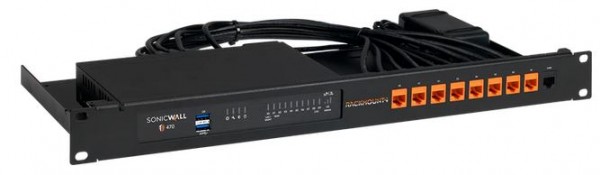 Rackmount.IT, Rack Mount Kit for SonicWall TZ270/270W/TZ370/T370W/TZ470/T470W, UTP(ungeschirmte) Kupplung/Patchkabel,