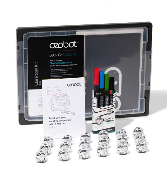 Ozobot MINT Coding Roboter Schulset &quot;Evo Classroom Kit 18 Robots&quot;