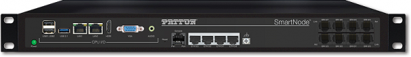 Patton SmartNode Open Gateway Appliance - Large, 1 T1/E1 PRI VoIP GW-Router, 2x GigEthernet, 30 VoIP channels, High Precision 5ppm Clock Source