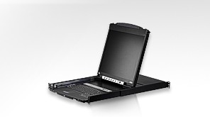 Aten KVM/TFT 16-fach, 19&quot; 1HE, incl.KVM/TFT 19&quot;, Deutsch,