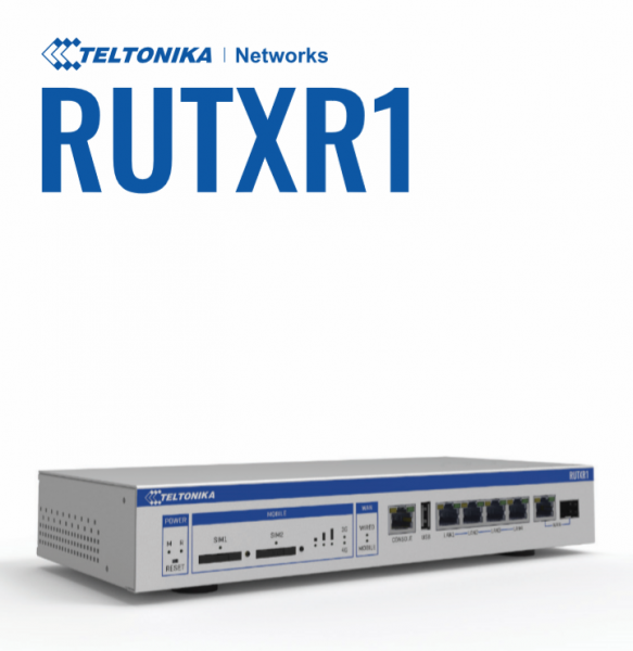 Teltonika · Router · RUTXR1 · SFP · LTE · WAN / 19&quot; Winkel inklusive