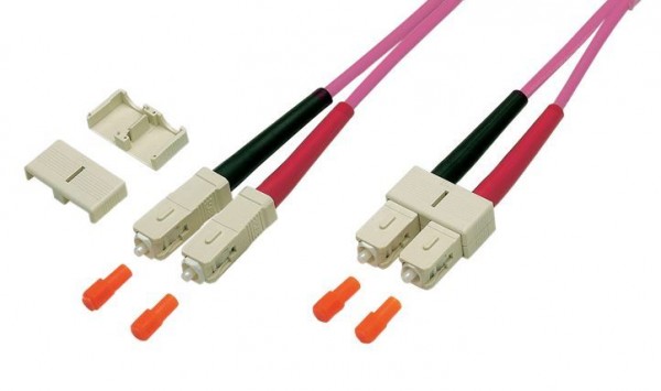LWL-2-Faser-Patchk. 30mtr.SC-SC, 50/125um,OM4