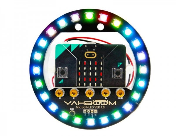 Yahboom micro:bit RGB LED Halo Expension Board mit Batterie