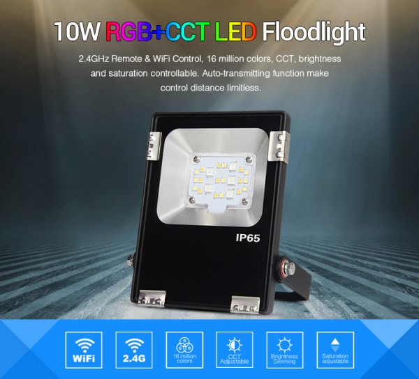 Synergy 21 LED floodlighter 10W RGB-WW (RGB-CCT) IP65 230V *Milight/Miboxer*