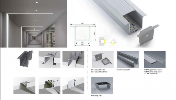 Synergy 21 LED U-profile 200cm, ALU017-R