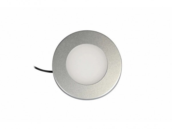 Synergy 21 Downlight Round / 4000K Silber / 12V / 76Ø x 10mm Möbelleuchte mit AMP Stecker