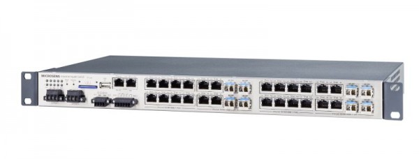 Microsens Ruggedized 19&quot; 25 Port Gigabit Ethernet Switch, PoE+ BS, 8xSFP, MS400890MX-BS