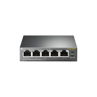 TP-Link - TL-SG1005P - 5-Port Gigabit Desktop Switch with  4-Port PoE TP-Link - TL-SG1005P - 5-Port Gigabit Desktop Switch with  4-Port PoE