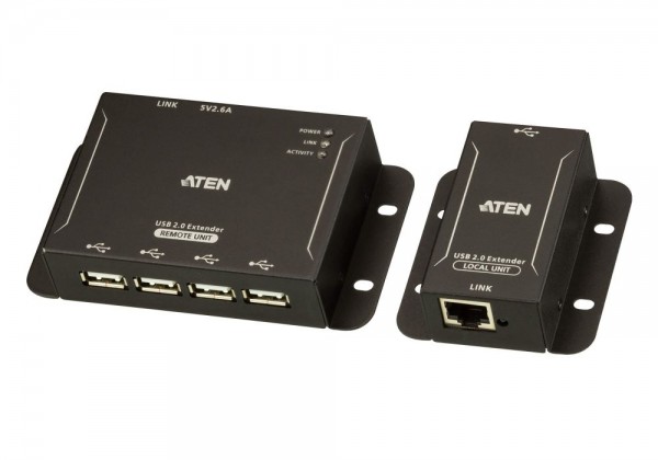 Aten USB-Extender,4-Port USB 2.0 CAT 5 Extender (bis zu 50 m),