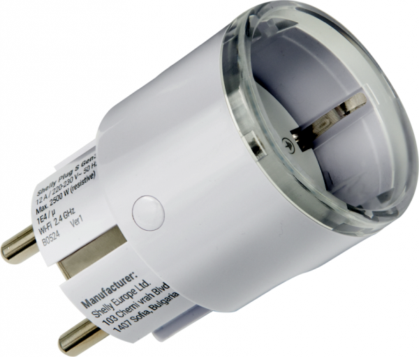 Shelly · Plug &amp; Play "Plug S Gen3 Matter" · weiß