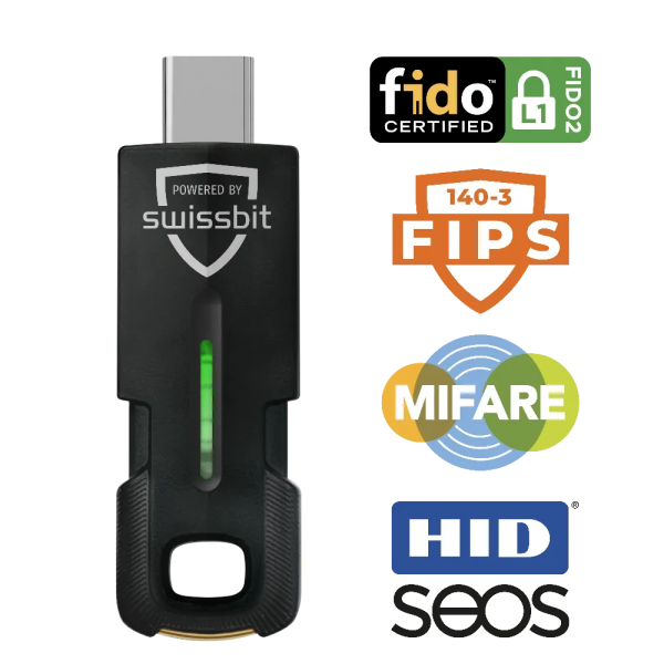 Swissbit iShield Key 2 Pro FIPS USB-C in retail packaging