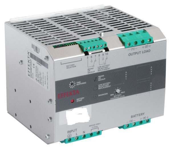 Effekta USV, AC/DC, 24V/20A/480W Hutschiene(DIN Rail), ohne Akku, DCH 2420 AP