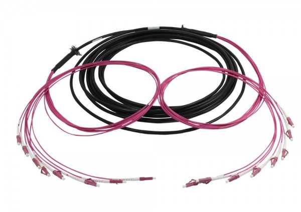 LWL-Kabel, Trunkkabel U-DQ(ZN)BH 8G 50/125, LC/LC OM4 30m, Ring, Synergy21