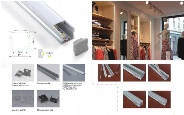 Synergy 21 LED U-Profil 200cm, ALU004-R