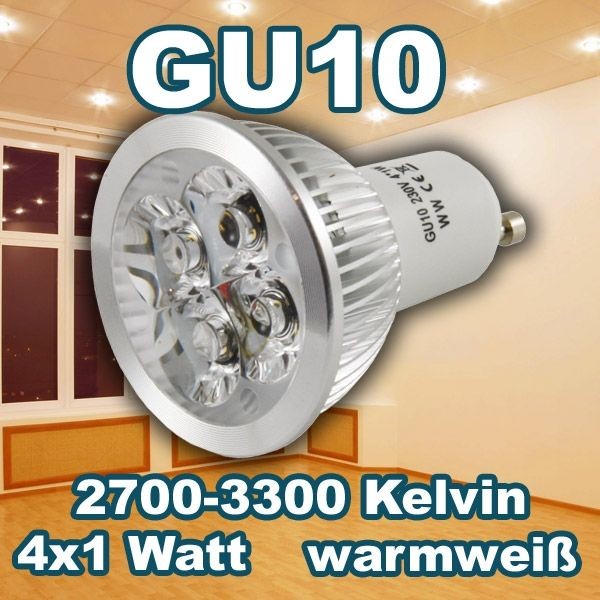 Synergy 21 LED retrofit GU10 4x1W ww