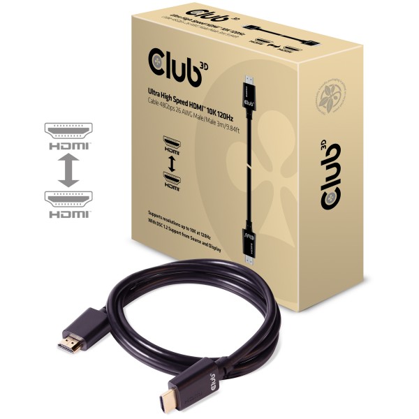 Kabel Video HDMI ST/ST 3,0m *Club3D* 8K60Hz Ultra