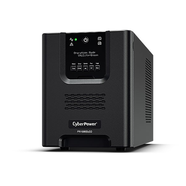 CyberPower USV, PR Tower-Serie, 1500VA/1350W, Line-Interactive, reiner Sinus, LCD, USB/RS232,