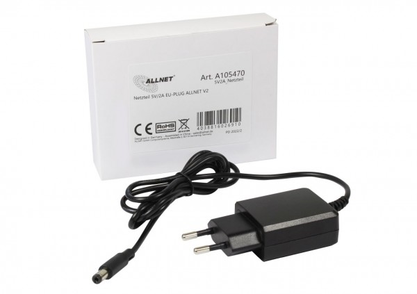 ALLNET replacement power supply 5V/2A EU plug universal power supply 5.5mm